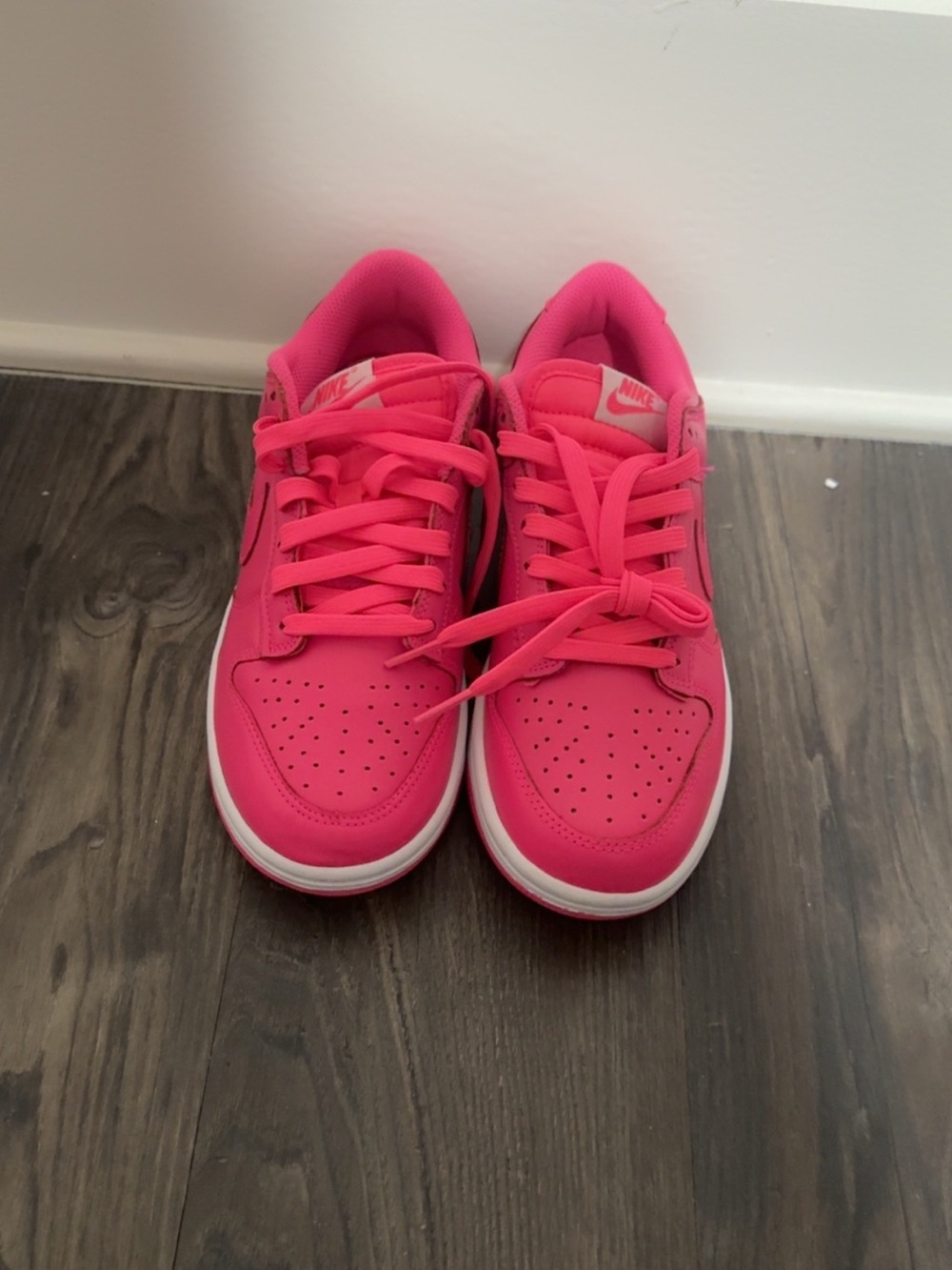 Nike Women’s Bright Pink Low-Top Nike Dunks Sneakers